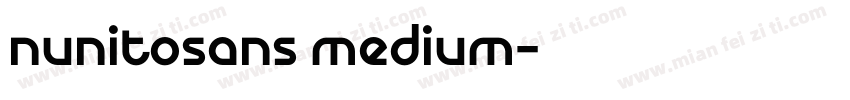nunitosans medium字体转换